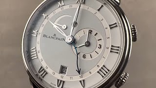 Blancpain Villeret Reveil GMT 6640112755B Blancpain Watch Review [upl. by Hertz501]