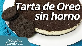 Cheesecake de Oreo sin horno  Tarta de Oreo casera [upl. by Yriek150]