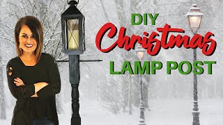 Wow DIY Lamp Post Farmhouse Decor On a Budget [upl. by Hplodnar]