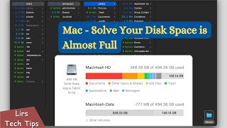 Mac  Solve Your Disk Space is Almost Full [upl. by Panaggio125]