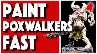 How to Paint Death Guard Poxwalkers 40K Quickly [upl. by Ardnaeel]