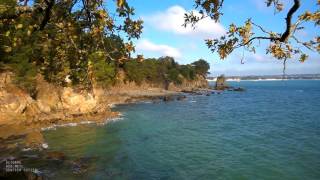 Bretagne  Cap Coz vu du sentier côtier de Beg Meil en octobre [upl. by Gwyneth659]