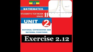 Mathematics Grade 11 Unit 2 Exercise 212Girma21​ [upl. by Vel]