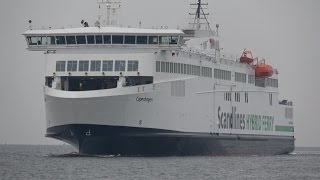 4K  Finally first call new Scandlines Ferry COPENHAGEN at Rostock [upl. by Glen881]