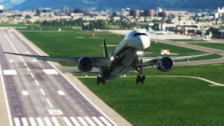 Boeing 787 Dreamliner Takeoff from Innsbruck [upl. by Bartolomeo]