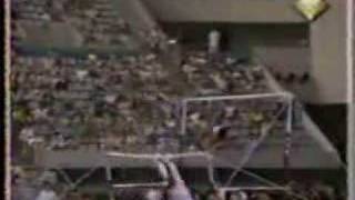 Kerri Strug  1992 Olympics Team Optionals  Uneven Bars [upl. by Rabah]