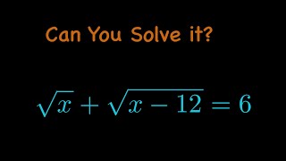 Nice square root question No calculator allowed [upl. by Ellivnarg775]