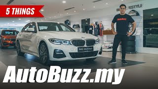 BMW 330e M Sport PHEV hybrid 5 Things  AutoBuzzmy [upl. by Nabal61]