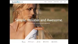 How To Make A Parallax Website In WordPress ▼ Llorix One Lite Theme Customization [upl. by Jehu300]