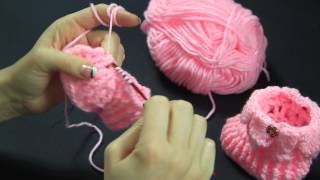 Scarpette Baby passo a passo ad uncinetto  parte 1   Video Tutorial [upl. by Clauddetta]