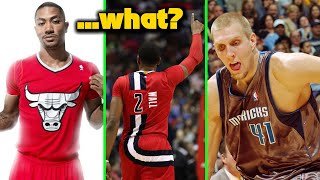 The 10 Ugliest Jerseys in NBA History [upl. by Alrahs]