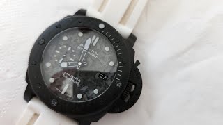 PANERAI Submersible Marina Militare Carbotech™ 47mm [upl. by Adnale]