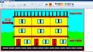 House Drawing  How to draw a house Very Easy  Drawing House Very Easy Step By Step  Home Drawing [upl. by Brigitte]