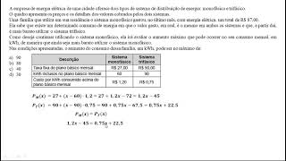 QUESTÃO 55  FUNÇÃO DE 1o GRAU MODELAGEM MATEMÁTICA [upl. by Assila182]