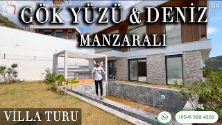 Gökyüzü ve Deniz Manzaralı Havuzlu Bahçeli Ev  Kuşadası Satılık Villa [upl. by Narra149]