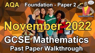 AQA GCSE Maths June 2022 Paper 1 Higher Tier Past Paper Walkthrough [upl. by Haley]