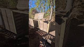 Compost bin  Transferring piles [upl. by Rowley]