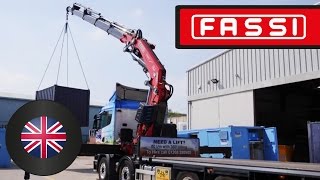 Fassi truck crane F820RA 6legged 360° lifting [upl. by Okubo]