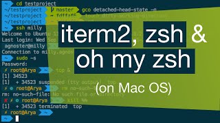 iterm2 zsh and oh my zsh on Mac OS step by step [upl. by Menon800]