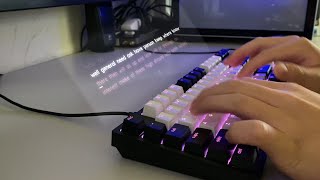 Keychron C1 Gateron G Pro Browns Stock Sound Test [upl. by Emmalynne]