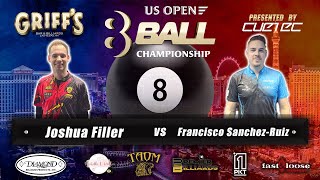 Joshua Filler vs Francisco SanchezRuiz  Winners Side  2024 US Open 8Ball Championship Final 12 [upl. by Schlesinger]