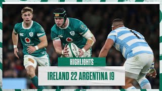 Highlights Ireland 22 Argentina 19 [upl. by Spiegleman]