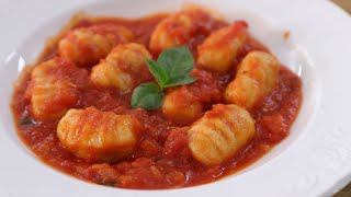 Gnocchi with Tomato Sauce Recipe  How to Make Gnocchi [upl. by Ecneps]