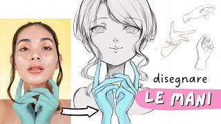 Come disegnare le mani  tutorial disegno manga  Imparare a disegnare le mani [upl. by Vittorio531]