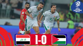 Matchwinner Hussein  Iraq  Palestine  Highlights  AsianQualifiers  Road To 26 [upl. by Harold]