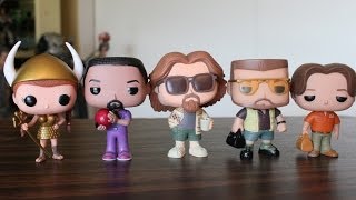 The Big Lebowski Funko Pop review  the Dude Walter Donny Jesus and Maude [upl. by Bellanca929]