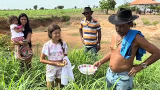 CHARLLES LEVA SUAS FILHAS PARA PEGAR OVO NA FAZENDA DO GOIÁS  CHÁCARA COMÉDIA SELVAGEM [upl. by Nancie]