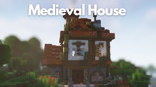 Minecraft Medieval House  Forest Tutorial [upl. by Hannover]