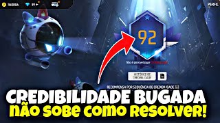 COMO AUMENTAR A CREDIBILIDADE DO FREE FIRE COMO VOLTAR A JOGAR RANKEADA E CS RANKEADO CONTA SUSPENSA [upl. by Latsyrcal]