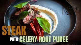 How to cook NEW YORK STRIP WITH CELERY ROOT PUREE [upl. by Kresic]