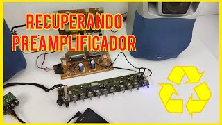 Recuperando preamplificador para uso con amplificador de minicomponente [upl. by Rosalinda]