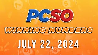 P114M Jackpot Grand Lotto 655 2D 3D 4D and Mega Lotto 645  July 22 2024 [upl. by Anehc]