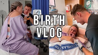 BIRTH VLOG  Positive Labour amp Delivery of Our First Baby [upl. by Ettenaj]