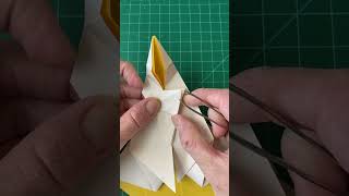 Folding a cat with a cowboy hat origami artandcraft fyp [upl. by Tilagram632]