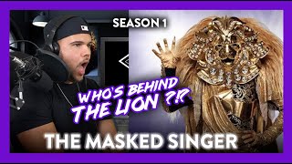 First Time Reaction The Masked Singer LION HOLY BANANAS  Dereck Reacts [upl. by Darnoc]