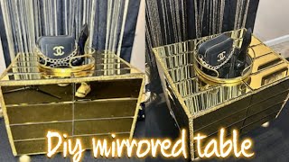 Get Creative DIY Mirrored Table Tutorial [upl. by Porush123]