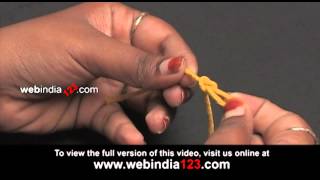 Single Thread Wristband  How To Make Wristband  Webindia123com [upl. by Ssirk]