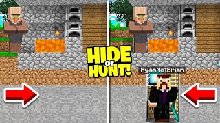 Surviving Minecraft Hide or Hunt inside SECRET Blacksmith base [upl. by Aniled]