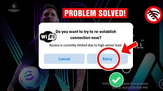 How To Fix Access Is Currently Limited Due To High Server Load  Fix eFootball Opening Problem [upl. by Etyak]