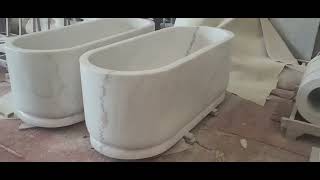 Manufacturer of natural marble bathtubs for sale bathtubs stonebathtub marblebathtubs bathtub [upl. by Adnov]