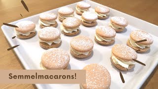 Semmelmacarons  Swedish Semlor as Macarons [upl. by Akiv]