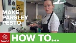 How To Make Parsley Pesto  GCNs Food For Cycling [upl. by Hawkie]