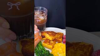 Vlog Breakfast  Peanut 🥜 Sauce West Toast  Cheese Sausage  Orange C American [upl. by Nnoved]