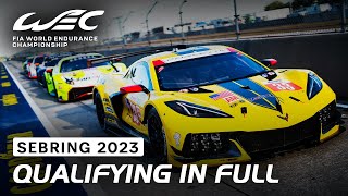 Full Qualifying Session I 2023 1000 Miles of Sebring I FIA WEC [upl. by Macfarlane922]