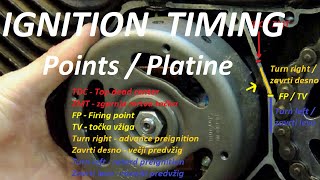 Set the ignition timing points  platine on a Tomos moped [upl. by Nnylidnarb980]