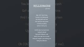 Billionaire billionaire babymonster baemon lyrics monstiez drip fyp foryou [upl. by Ysdnyl844]